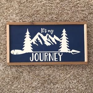 Hand painted rustic painting